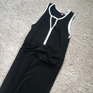 Vince Camuto Black and White Maxi Dress